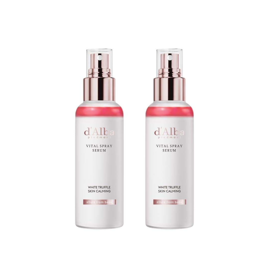 d'alba Piedmont Italian White Truffle First Spray Serum, Vegan Skin Care, Light-weight Face Moisturizer, Glow Serum for Radiant Skin, Non Comedogenic, All In One Mist, Korean Skin Care (3.38 fl oz.)