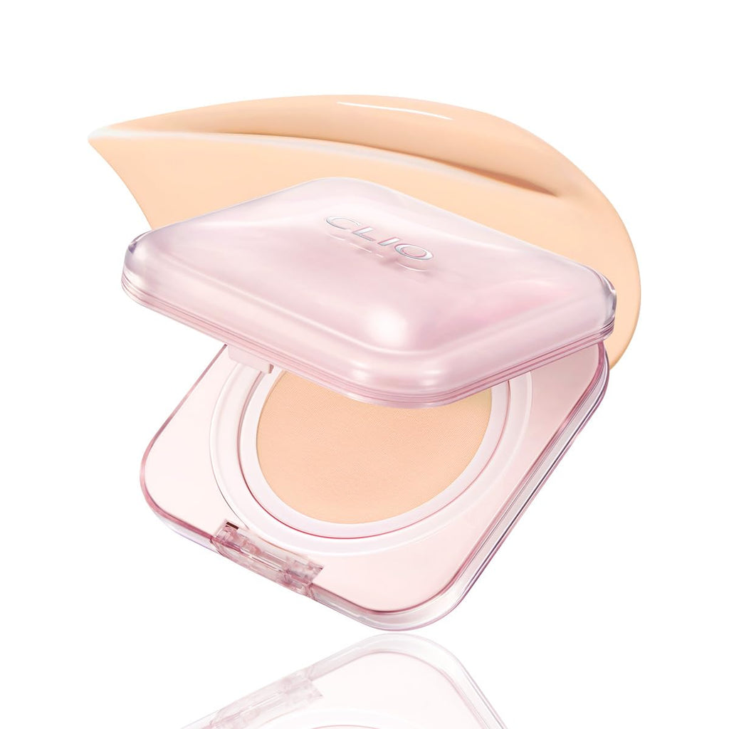 CLIO Kill Cover Mesh Glow Essential Cushion Foundation, Buildable Ultra-Fit Coverage with Glow Finish, Long-Lasting Hydration, Flawless Natural Cover for Radiant Skin, Korean Foundation (19C LIGHT)