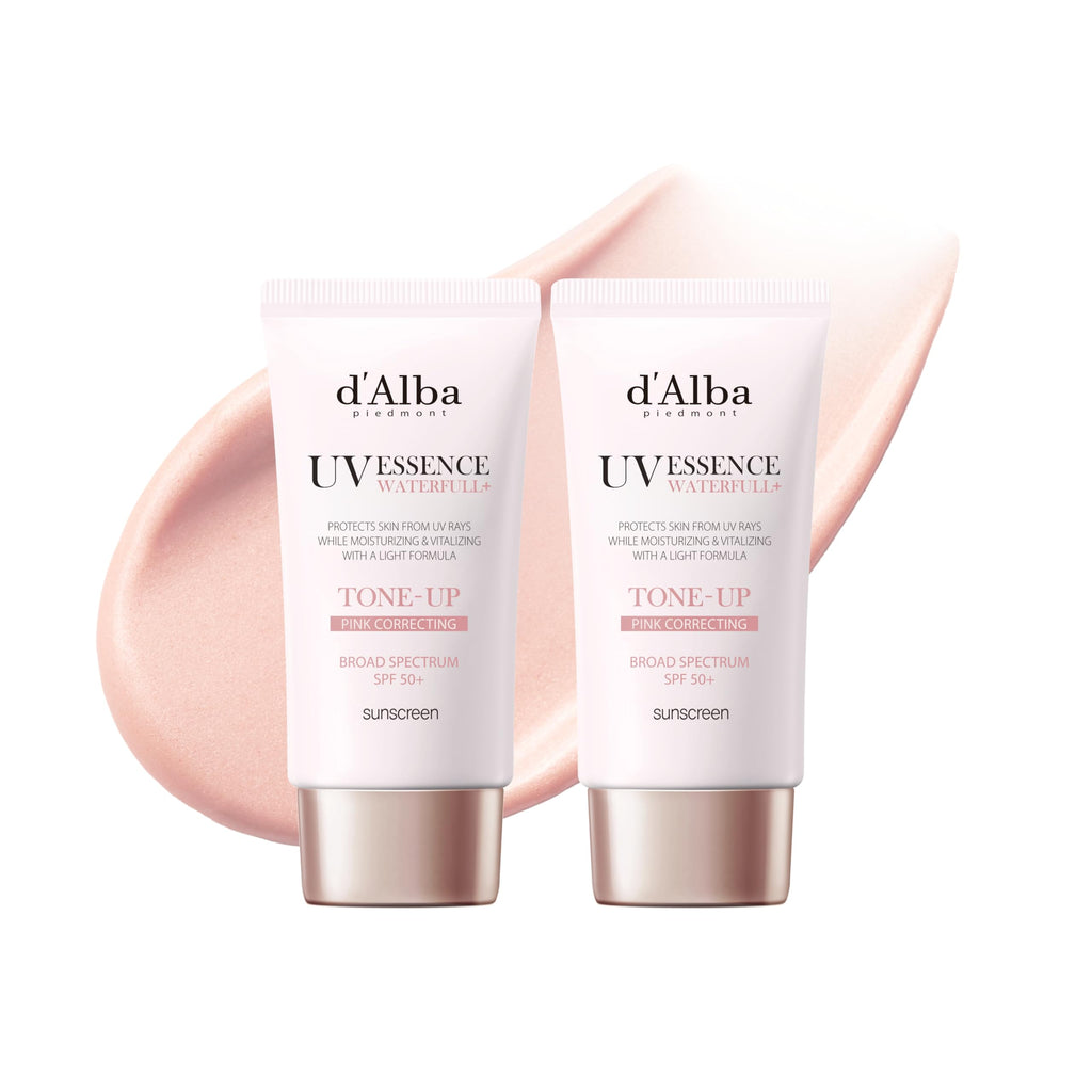 d'alba Piedmont Waterfull Tone-Up Sunscreen Serum BROAD SPECTRUM SPF 50 + Korean Sunscreen for Face, All Skin Tones (1.69 fl.oz.)