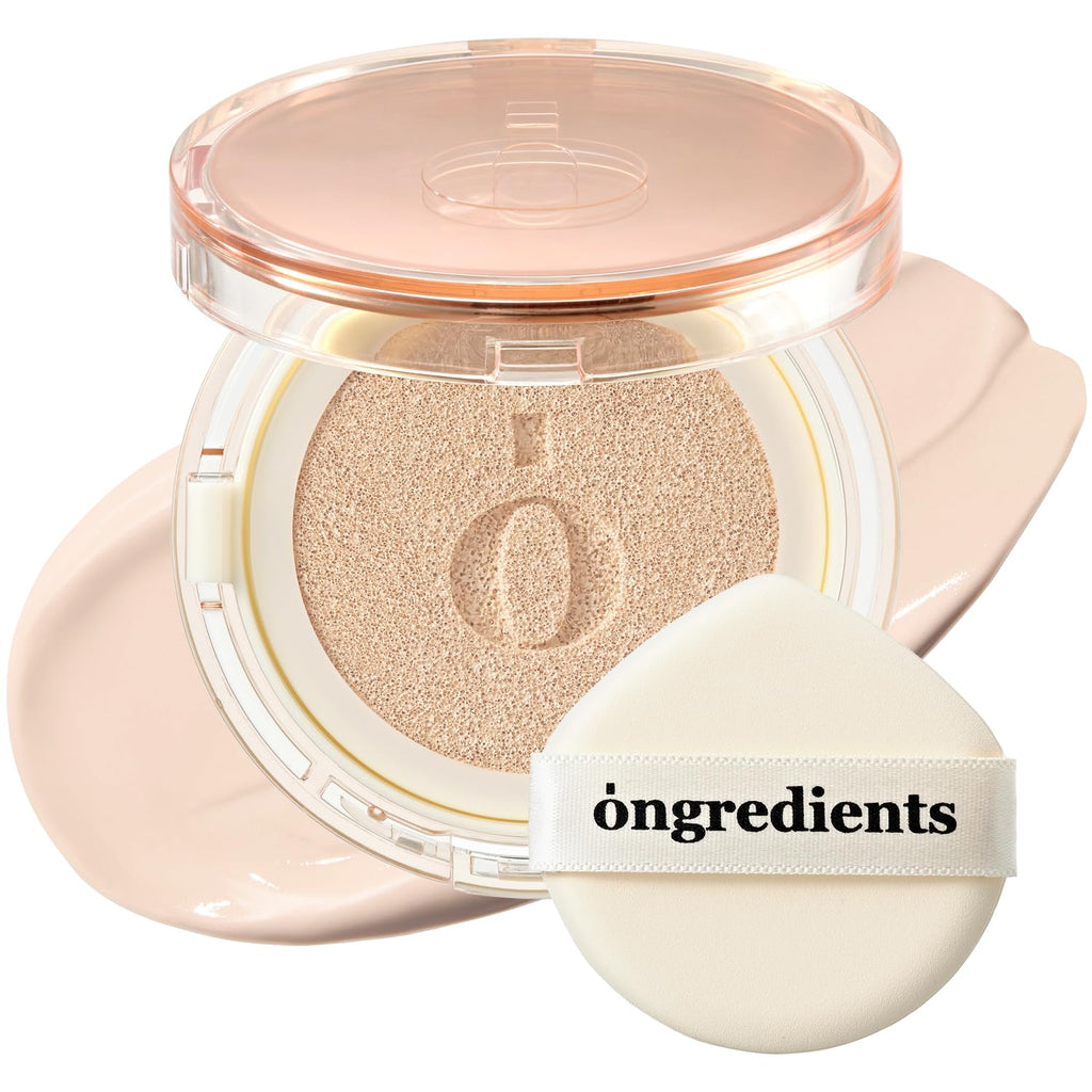 Skin Barrier Glow Cover Cushion, All-day Coverage, Glow Finish, Lightweight, Skincare-Like Texture, Non-cakey Makeup, Korean Cushion Foundation (#13C First Snow, 0.15 oz)
